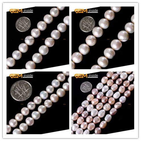 Mixed Color Freeform Pearl Beads For Diy Jewelry N...