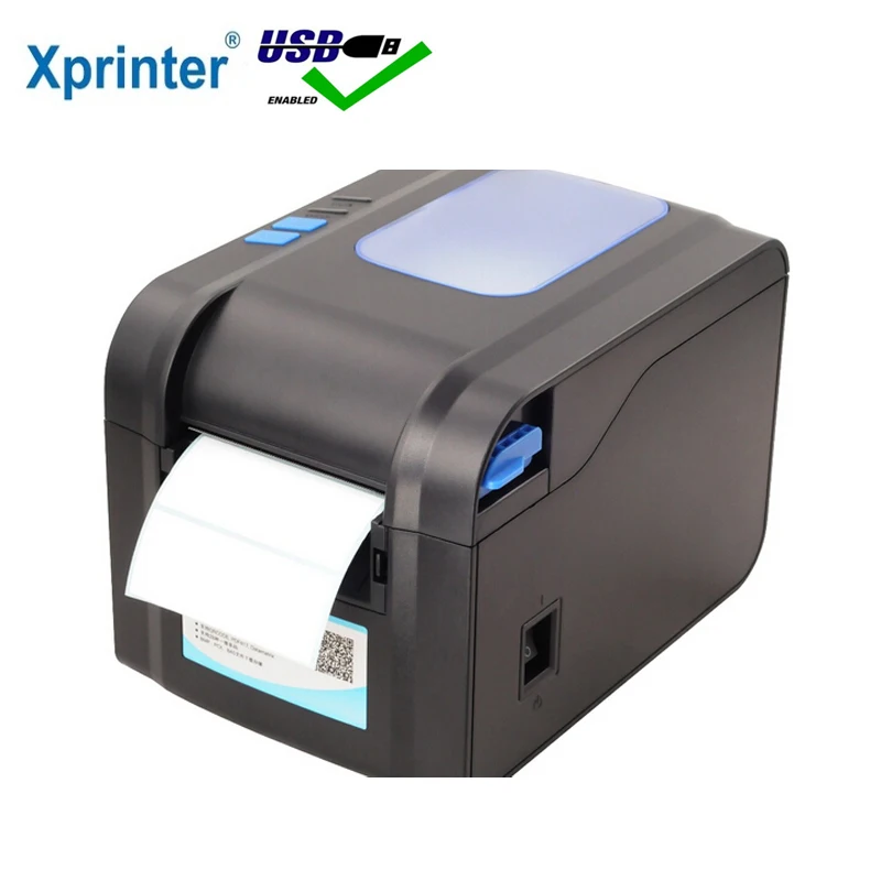 Xprinter تسمية طابعة باركود الحرارية استلام الطابعة طابعة رموز شريط 20 مللي متر-80 مللي متر مع السيارات Stipping XP-370B