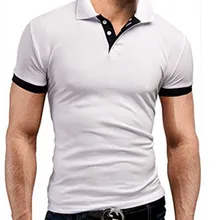 Мужская однотонная мужская рубашка поло высокого качества Мужская хлопковая рубашка с коротким рукавом летняя рубашка большого размера S 5XL
