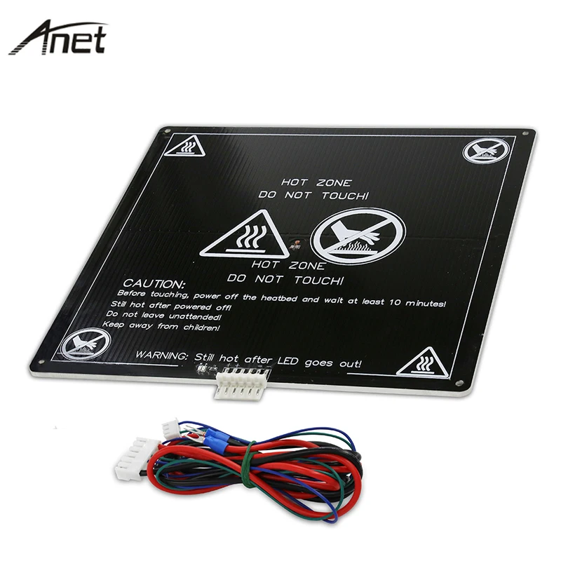 Платформа для 3D-принтера Anet A8 Plus A6 E10 E12 E16 220 х мм/300 300 мм 12 В 24 | Компьютеры и офис