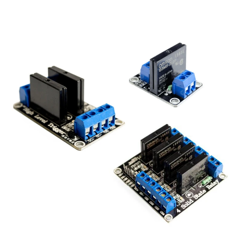 

1 / 2 / 4 Channel Solid State Relay G3MB-202P DC-AC PCB SSR In 5VDC Out 240V AC 2A for arduino