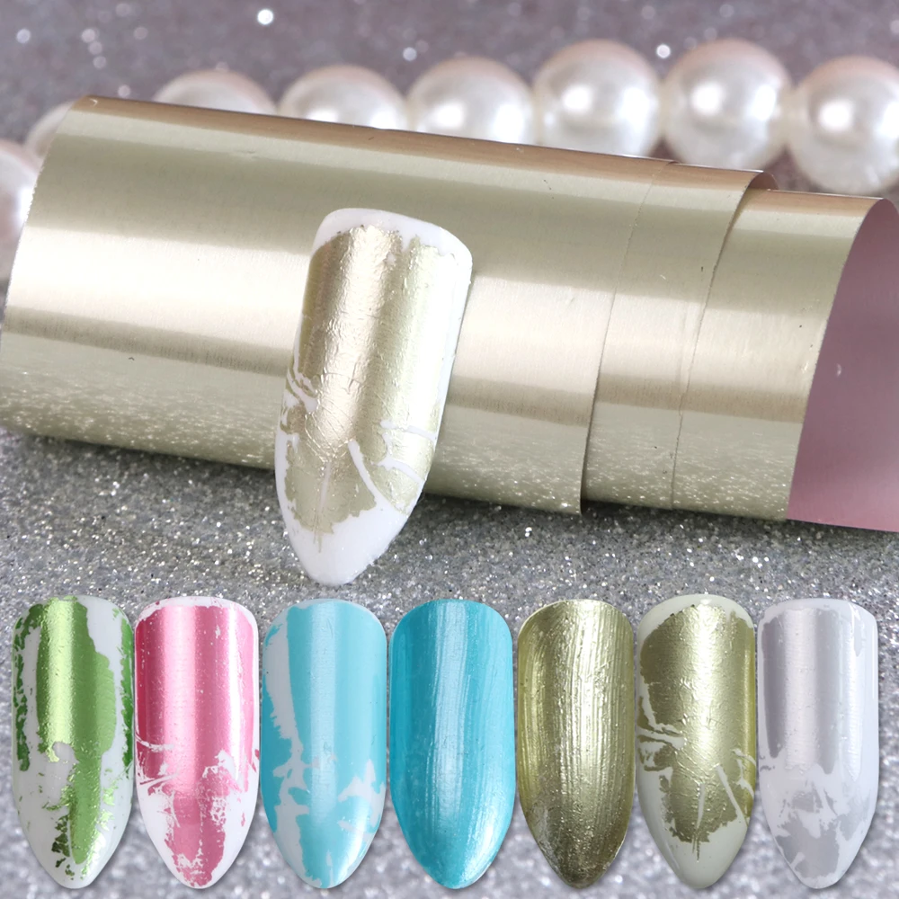 

1pcs Matte Foil for Nails Starry Sky Shimmer Wraps Holo Transfer Stickers Nail Art Decorations Gel Nail Polish Manicure BEA08-1
