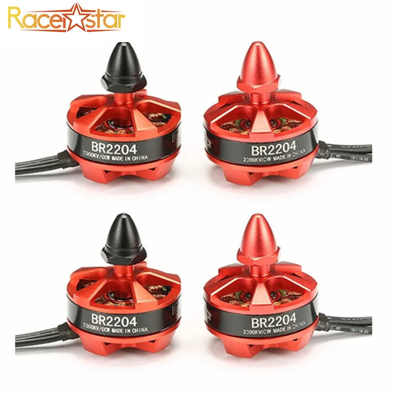 Бесплатная доставка Racerstar 2204 BR2204 2300KV 2 3S бесщеточный двигатель CW CCW для QAV250 ZMR250 260 280