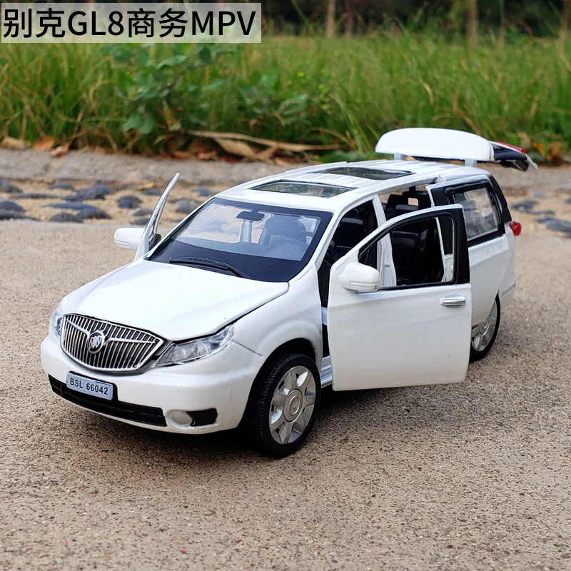 

1:32 Scale Diecast Alloy Metal Luxury MPV Car Model For GM BUICK GL8 Collection Vehicle Model Pull Back Sound&Light Toys Car