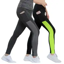Для женщин спортивные сжатия работает плотно тренажерный зал брюки упражнения йоги Фитнес Высокая Талия Леггинсы тренировки тонкий Бодибилдинг Костюмы 2088
