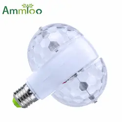Ammtoo E27 светодио дный лампы сценический эффект освещения AC85-265V RGB 6 Вт хрустальный магический шар этап лампа для DJ KTV Дискотека Предновогодние