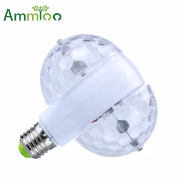 

AmmToo E27 Led Bulb Lights Stage Effect Lighting AC85-265V RGB 6W Crystal Magic Ball Stage Lamp For DJ KTV Disco Christmas Party