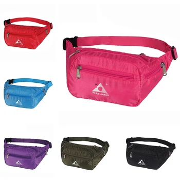 

1Pc Men Women Outdoor Sports Running Waist Bag Pockets Waterproof Foldable Mobile Phone Pouch Adjustable Belts Running Bags