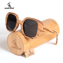 BOBO солнечные очки «Птица» женские поляризованные винтажные УФ-защитные очки мужские солнцезащитные очки в подарочная шкатулка из бамбука oculos de sol feminino