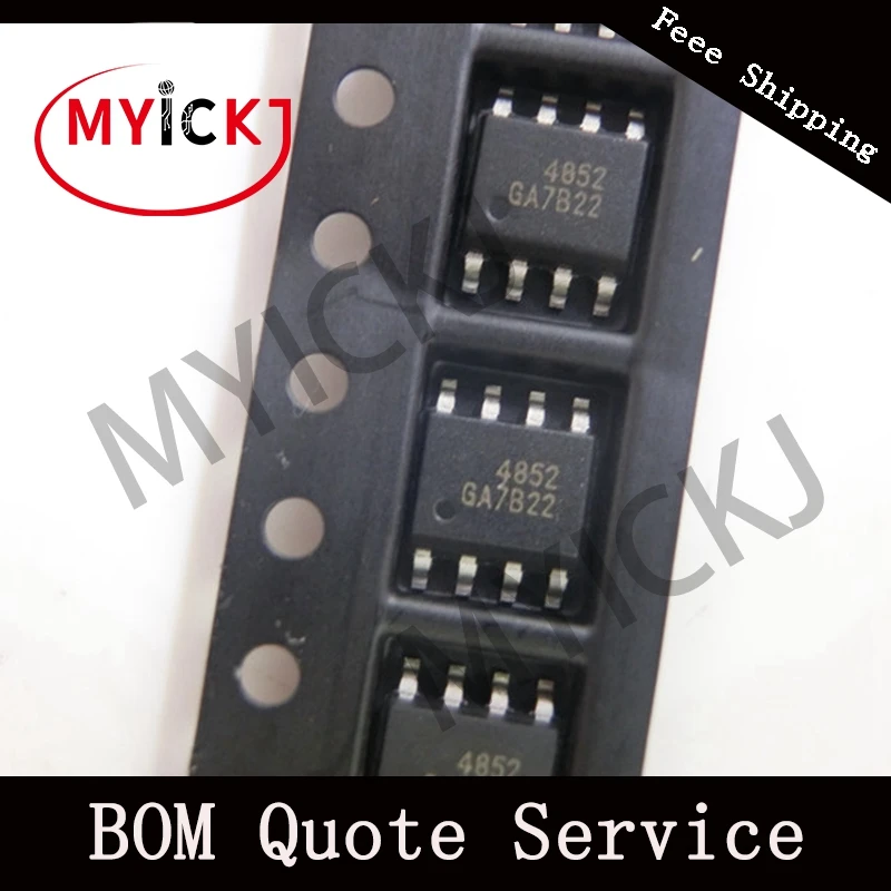 10 шт. AO4852 микросхема MOSFET 2N-CH 60 V 3A 8-SOIC 4852