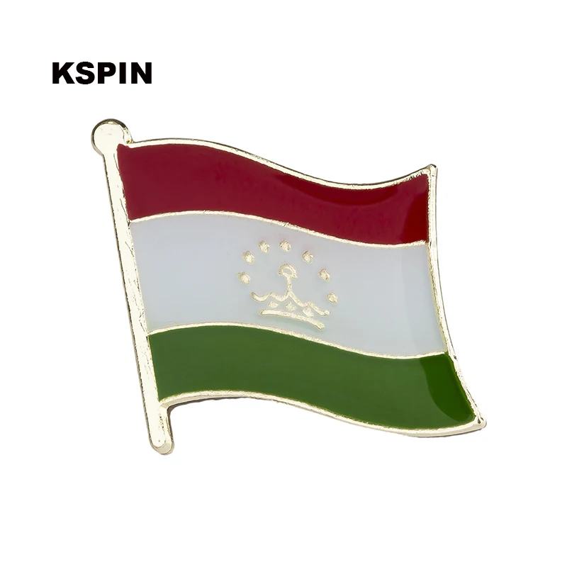 

Tajikistan flag pin lapel pin badge Brooch Icons 1PC KS-0171