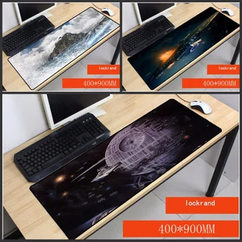 

Yuzuoan Star Wars Pad mouse pad to Mouse Notbook Computer Mousepad Custom With Locking Edge Gaming Mouse pads LOL CSGO Gamer