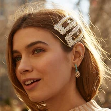 Новые модные жемчужные заколки для волос для женщин, элегантный корейский дизайн, заколка для волос, заколки для волос, ВВ заколки для волос, аксессуары для волос для девочек