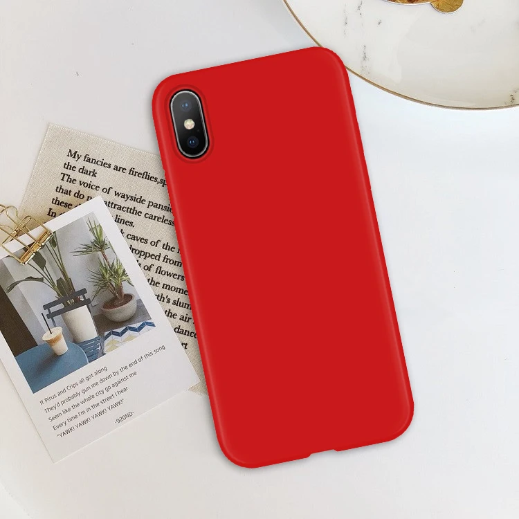 Мягкий чехол из ТПУ с мультяшным котом для iPhone XR, 6 S, 8, 7, 6 S Plus, задняя крышка для iPhone X, для iPhone 11 Pro, XS Max, чехол для телефона, силиконовый чехол - Цвет: Soft Red