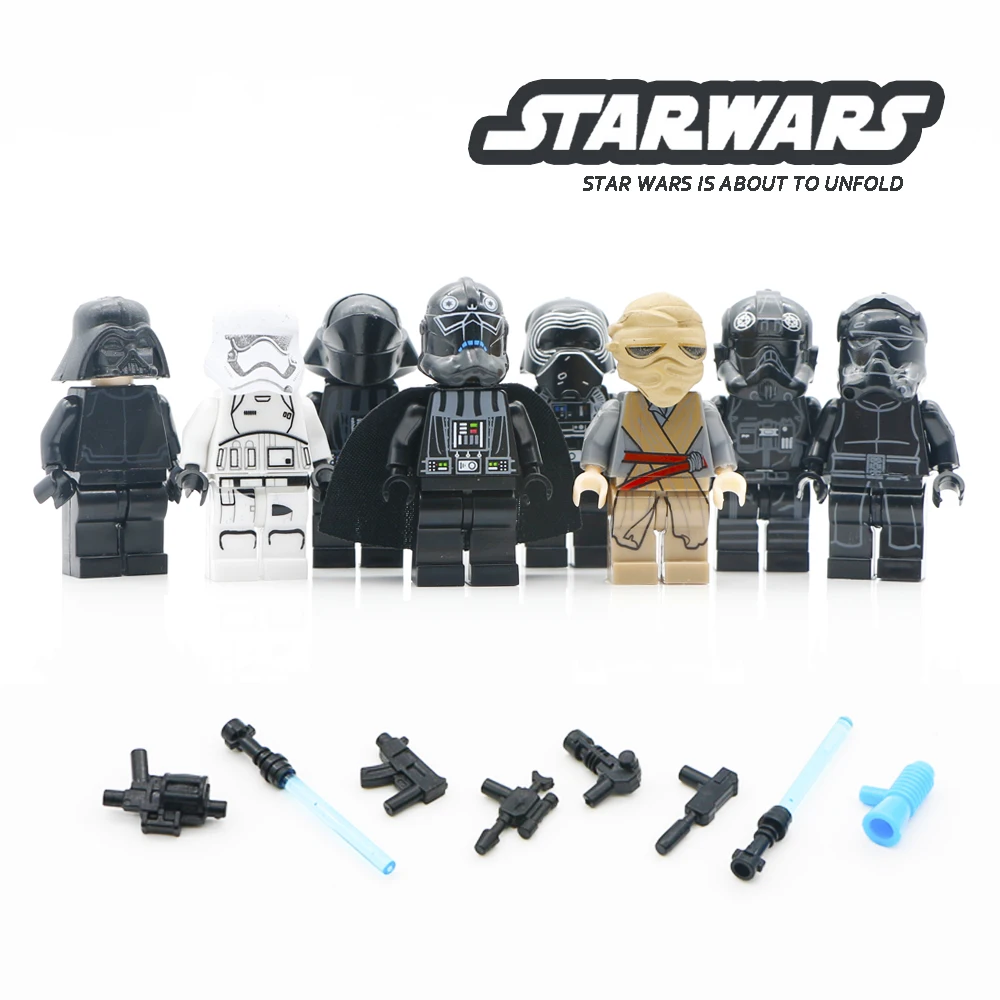 

LegoINGlys Starwars Building Blocks Last Jedi Force Awakens Darth Vader Clone Troop Brick Toy Children Star Wars Mini Figure Set