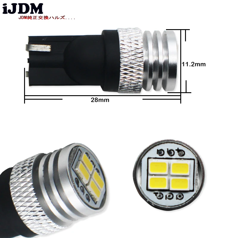 IJDM T10 LED Canbus W5W 194 168 светодиодный автомобильная парковочная лампа для номерного