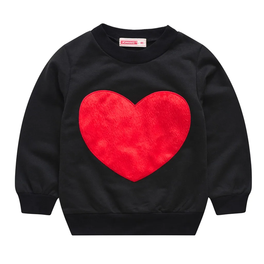 ARLONEET/Детский свитер с длинными рукавами на раннюю весну, футболка Топ, пуловер с сердечками, толстовка, футболка Топы W1213