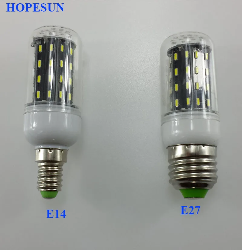 SMD 4014 лампада E27 E14 220V 110V 36LED 56LED 72LED 96LED 138 Светодиодная лампа ампулы точечная