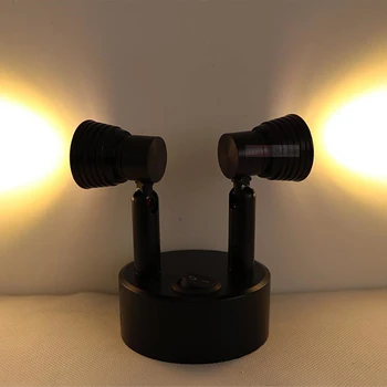 

Charging style LED Spotlight charging lamp counter display lamp jewelry counter bedroom study light creative black SD70 LU1017