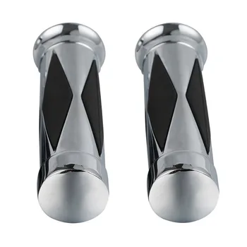 

Chrome Motorcycle 1" 25mm Handlebar Hand Grips For Harley Yamaha Suzuki Honda Motorcycle