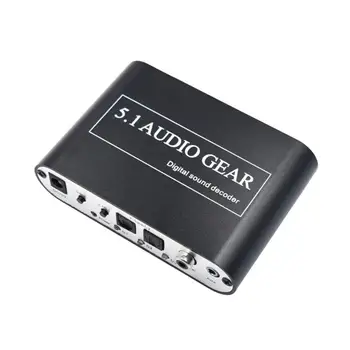 

Digital Audio Decoder 5.1 Audio Gear DTS/AC3/6CH Digital Audio Converter LPCM To 5.1 Analog Output 2.1 for PS2 PS3 XBOX360 DVD