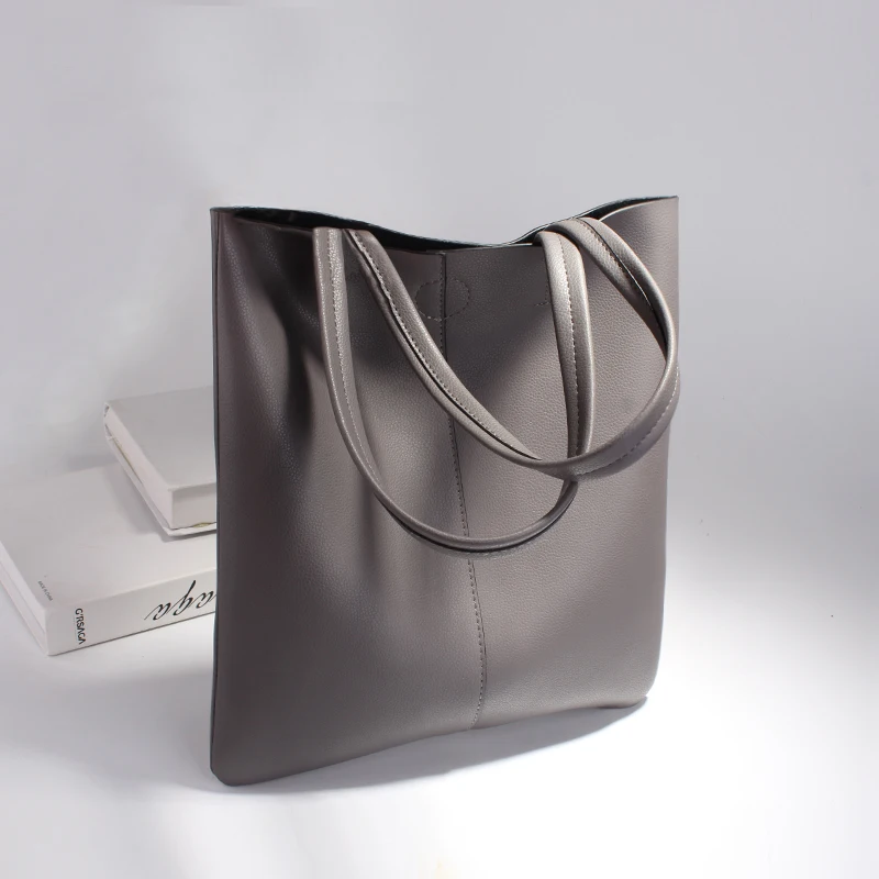 QIAOBAO новая сумка из воловьей кожи женская сумка из натуральной кожи женская простая сумка для диких студентов с белым воротником кожаные сумки