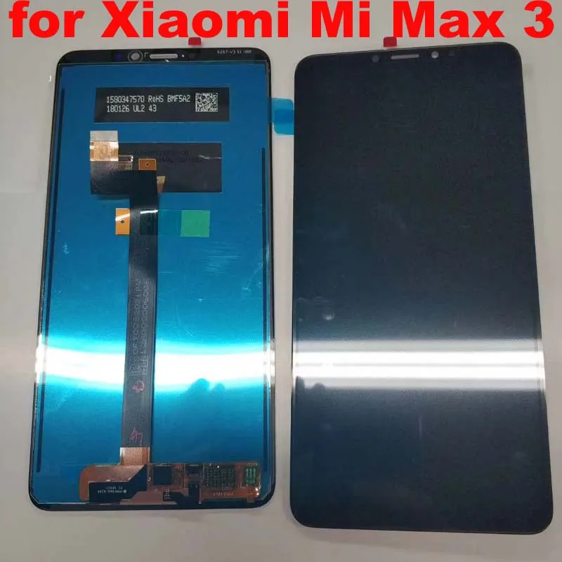 Протестированный хорошо для 6," xiaomi Max 3 mi max 3 ЖК-дисплей+ сенсорный дигитайзер для xiaomi mi max3 экран с рамкой