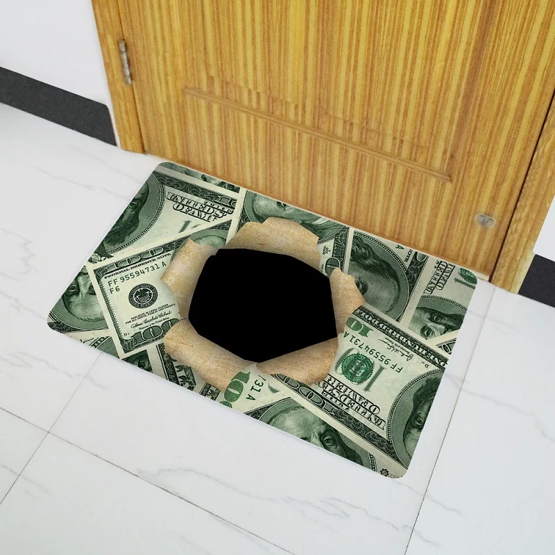 Dropship Money US Dollars Front Door Mats Outdoor Doormats