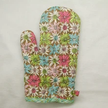 1 шт., Cooksmart, хлопок, прихватка для духовки/перчатка с цветком от солнца, смешанный цвет, светло-коричневый цвет, задняя поверхность