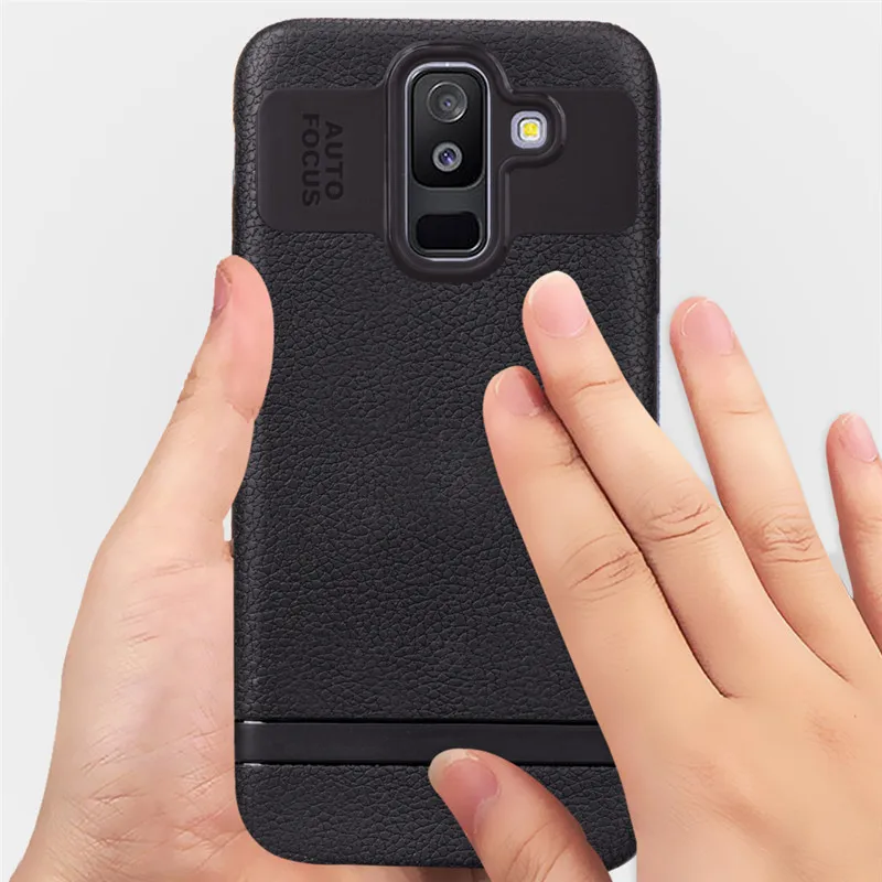 Ultra-Thin Case For Samsung Galaxy A6 A6Plus Case PU Leather Soft Silicone Full Cover For Samsung A6 A6 Plus Matte TPU Case (26)