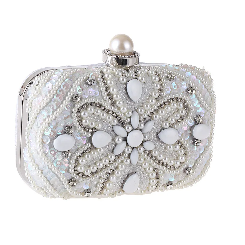 Вечерние сумки Блеск Алмазный бисера драгоценного камня Для женщин кошелек Свадебная вечеринка бумажник для Для женщин сумки на плечо