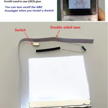Новая версия передний светильник комплект для GameBoy цвет для GBC