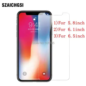 

SZAICHGSI 200pcs transparent Tempered Glass Screen Protector for iphone xs xr max 5.8/6.1/6.5inch High-definition Anti-Scratch