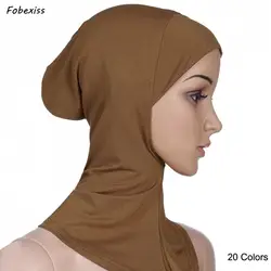 Для женщин хиджаб исламистского Для женщин платок хиджаб из джерси хиджаб Modal крышка чепчик капот плотная шапки Бесплатная доставка