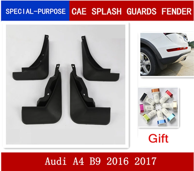 4pcs Set Car Mudflaps Splash Guards Mud Flap Mudguards