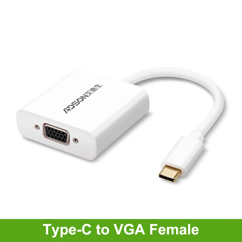 

USB 3.1 Type C to VGA Female Adapter USB 3.1 Type C to DVI 24+5 Female Adapter USB 3.1 Type C to HDMI male Adapter converter