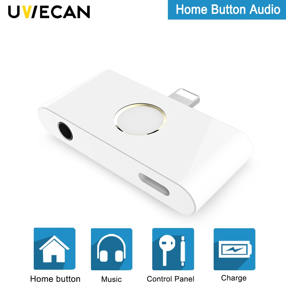 

2 in 1 Adapter For Lightning to Audio Charging Port With 3.5 mm Headphone Aux Jack converter For iPhone X/XS/XR/8/6S/7P/8P/7