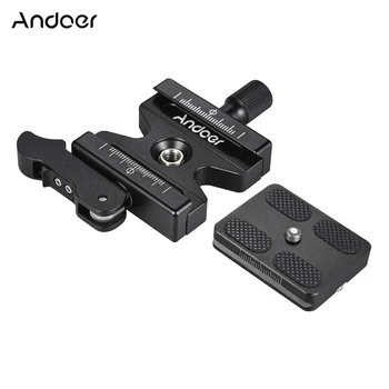 

Andoer CL-50LS Quick Release Clamp and Quick Release Plate with Adjustable Lever Knob-Type Screw Hole Compatible