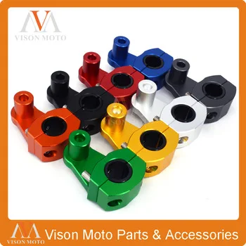 Universal Motorcycle CNC HandleBar Bar Mount Clamp Riser Adaptor 22MM to 22MM  7/8" to 11/8" Bars Motocross Enduro Supermoto
