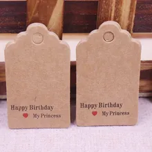 diy 3x5 см винтажный бумажный подарок повесить тег крафт/белый товары бренд Примечание повесить тег 100 шт. в партии на заказ цена логотипа Экстра