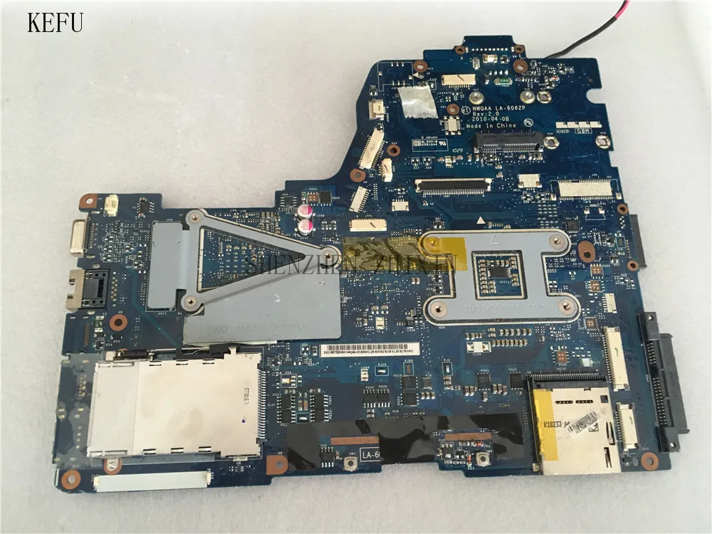 KEFU для Toshiba Satellite A660 A665 материнская плата ноутбука K0000106370 NWQAA LA 6062P REV: 2 0 с