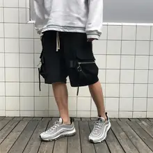 27-46 бренд Tide high street Карманный ремень рабочие шорты мужские и женские повседневные свободные пять очков шорты костюмы