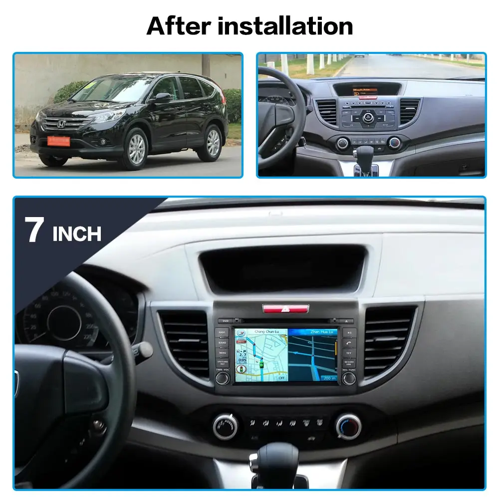 Excellent 7" two din android 5.1 4core car dvd player for honda crv CR-V 2012-2016 car audio stereo octa core 4G RAM wifi 16G ROM headunit 1