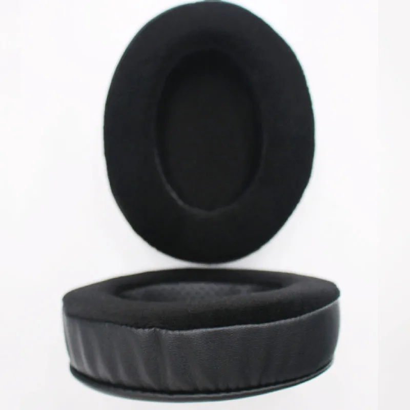 

Replacement Earpads leather add Velour headphones ear cushions For Brainwavz HM5 HM 5 Others large Headphones 110*90MM