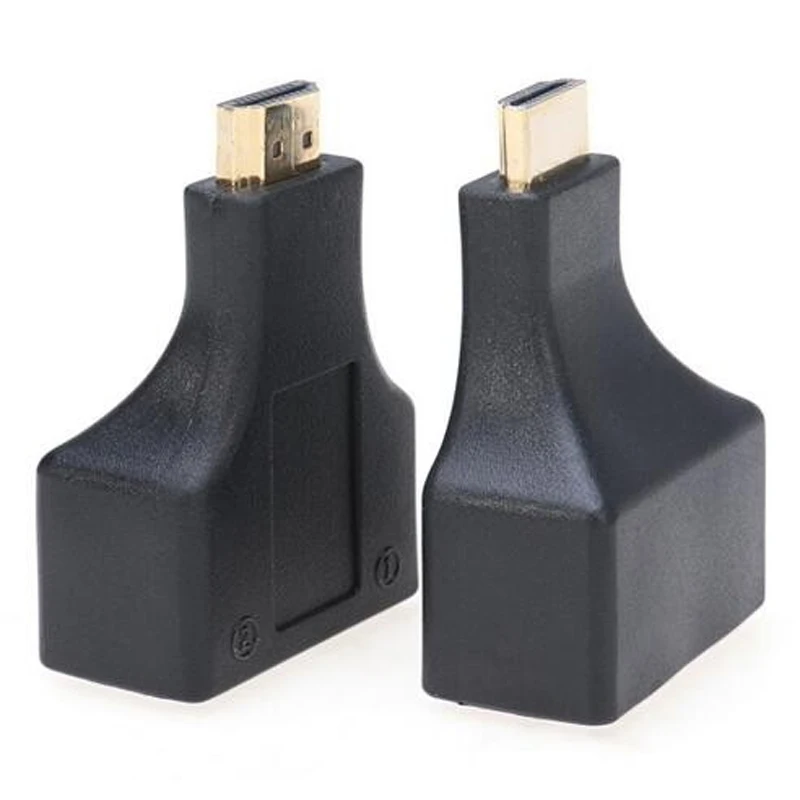 1 пара HDMI двойной RJ45 CAT5E CAT6 UTP LAN Ethernet HDMI удлинитель повторитель адаптер 1080P для HDTV HDPC PS3 STB