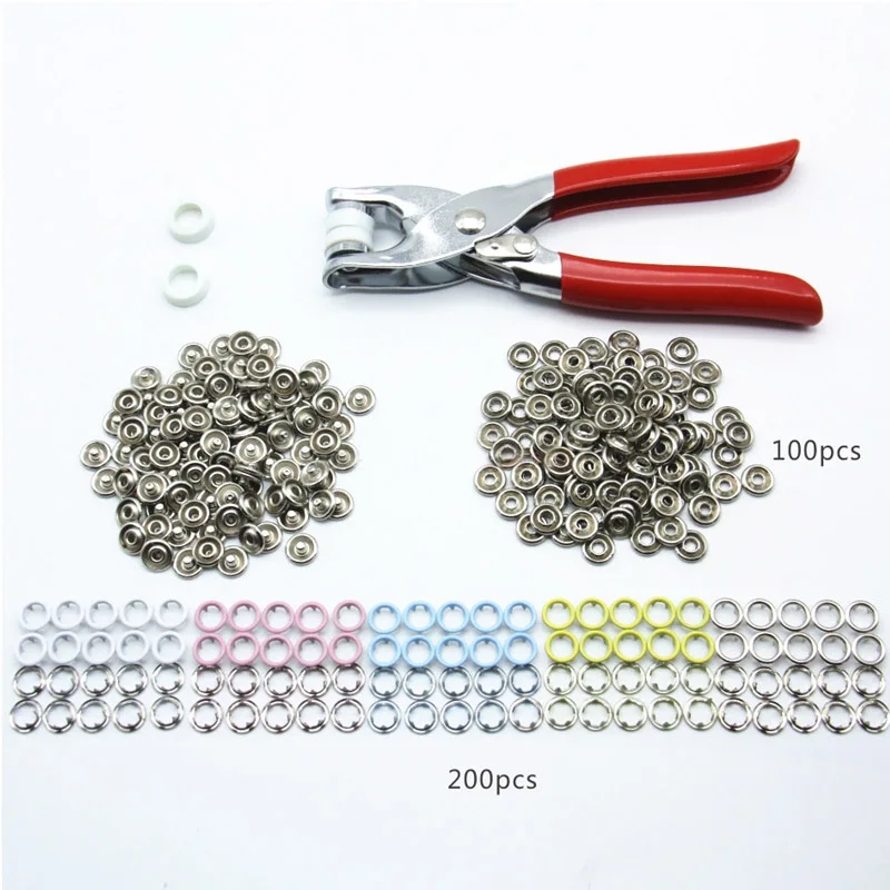 

Sewing Buttons Hand Pressure Installation Tools Baby Children Kids Five Claws Bag Buckle Clothes Accessories Mini Round