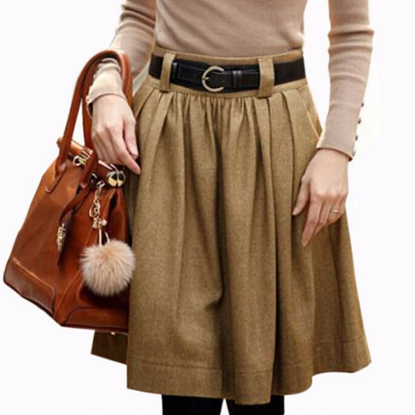 spring autumn winter skirt fashion women ol plus size midi plus size high waist