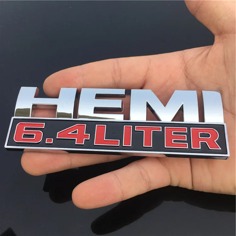

fREE Shipping HEMI 6.4 LITER Badges Stickers Emblems Emblema