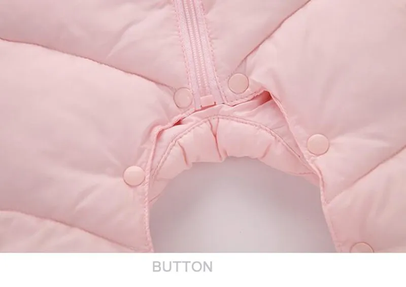 COOTELILI 65-100cm Cute Bear Ear Baby Romper Winter Warm Newborn Boy Girls Clothes Costume Jumpsuit Infant Clothing Pink Blue (7)