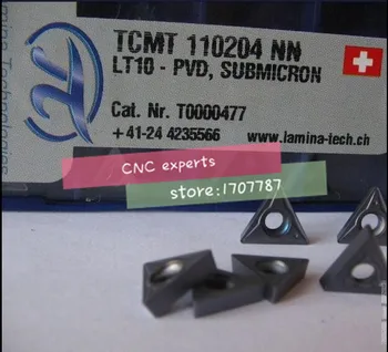 

Free Shipping 10Pcs TCMT110204 NN LT10 tungsten Carbide insert Cutting tools turning ,carbide inserts Lathe turning tool